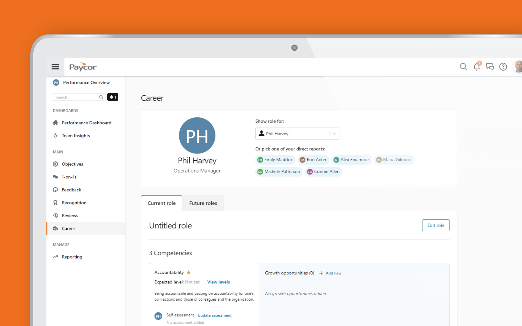 Paycor benefits administration feature screen